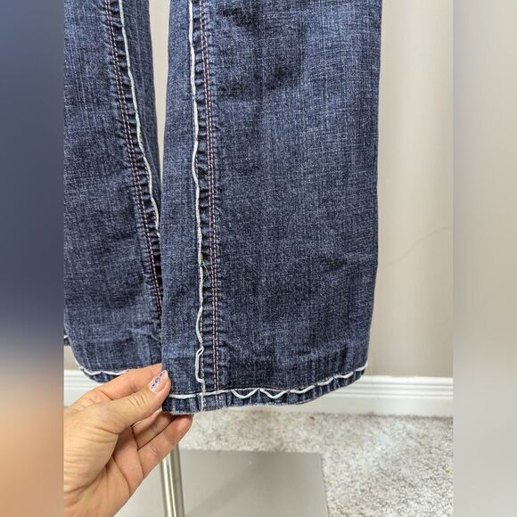 Laguna Beach Bootcut Jeans – Sz 28 Low Rise Studded Pockets Y2K - Picture 11 of 13